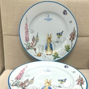 4 set Peter Rabbit 10.5” dinner plates new porcelain